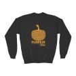 Pumpkin Vibes EPCOT Spaceship Earth Youth Crewneck Sweatshirt Sale