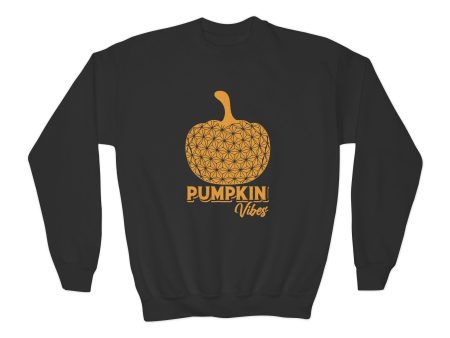 Pumpkin Vibes EPCOT Spaceship Earth Youth Crewneck Sweatshirt Sale