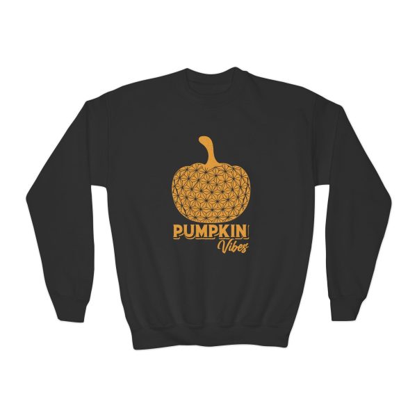 Pumpkin Vibes EPCOT Spaceship Earth Youth Crewneck Sweatshirt Sale