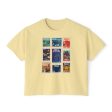 Hollywood Studios Vintage Stamps - Women s Boxy Tee Online Sale