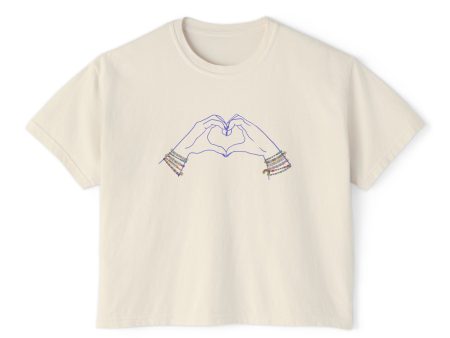 Heart Hands Friendship Bracelets - Women s Boxy Tee Online Sale