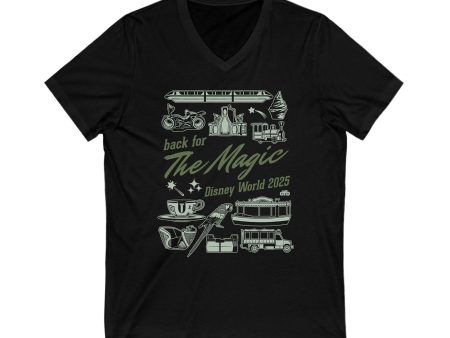 Back for More Magic - Short Sleeve V-Neck Tee Shirt Cheap