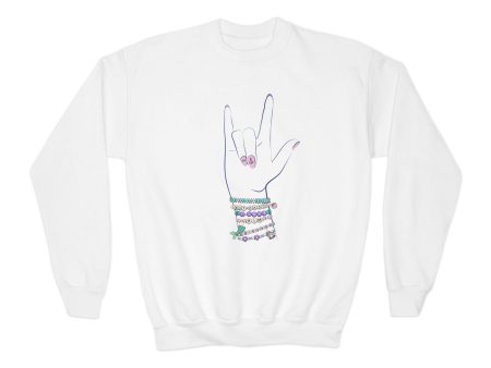 But Daddy I Love Him!  - Friendship Bracelets - Youth Crewneck Sweatshirt Online