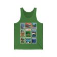 Animal Kingdom Vintage Stamps - Adult Unisex Tank Top Hot on Sale