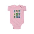 Animal Kingdom Vintage Stamps - Baby Onesie Online Hot Sale