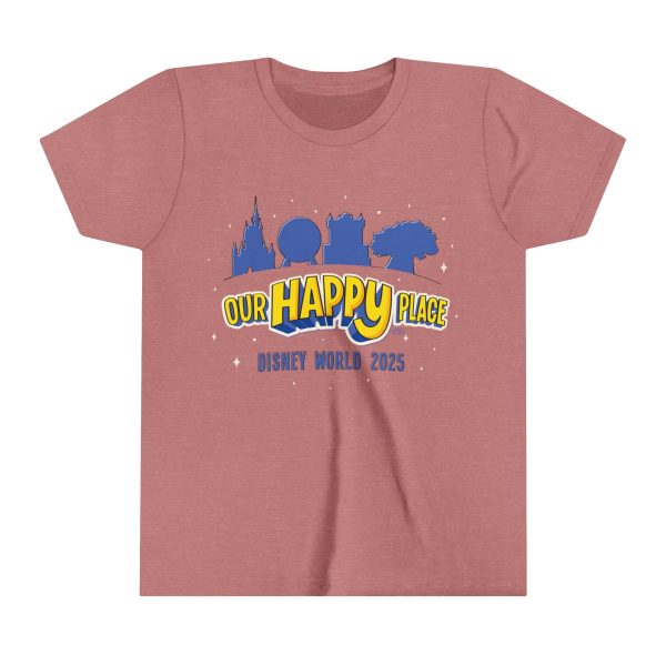 Our Happy Place 2025 - Family Matching Tee - Youth Short Sleeve Tee Shirt on Sale