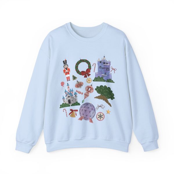 Park Icons Vintage Ornaments - Adult Crewneck Sweatshirt Hot on Sale