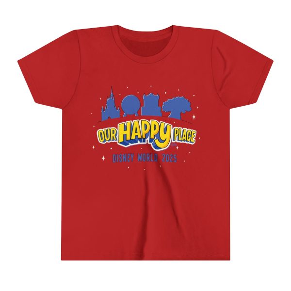 Our Happy Place 2025 - Family Matching Tee - Youth Short Sleeve Tee Shirt on Sale