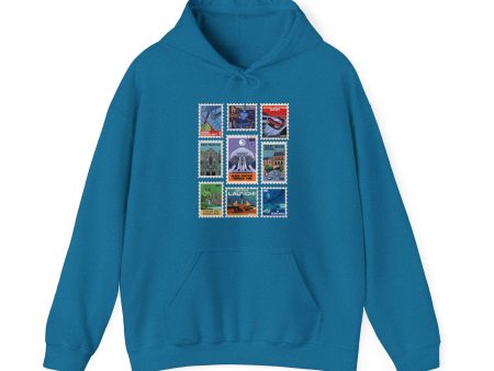 EPCOT Vintage Stamps - Adult Hoodie Sweatshirt Sale