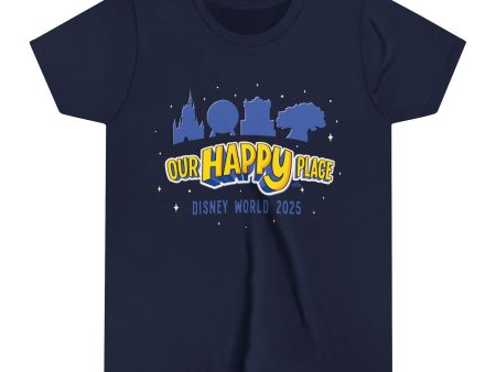 Our Happy Place 2025 - Family Matching Tee - Youth Short Sleeve Tee Shirt on Sale