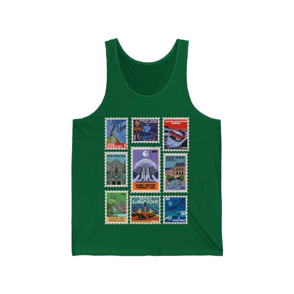 EPCOT Vintage Stamps - Adult Unisex Tank Top Supply