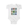 Animal Kingdom Vintage Stamps - Baby Onesie Online Hot Sale