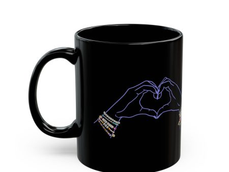 Heart Hands Friendship Bracelets - Black Mug Online Hot Sale