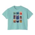 Hollywood Studios Vintage Stamps - Women s Boxy Tee Online Sale