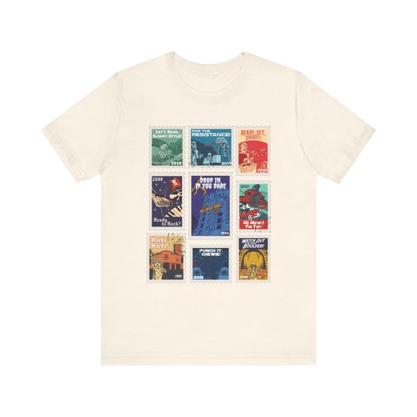 Hollywood Studios Vintage Stamps - Adult Tee Shirt Supply