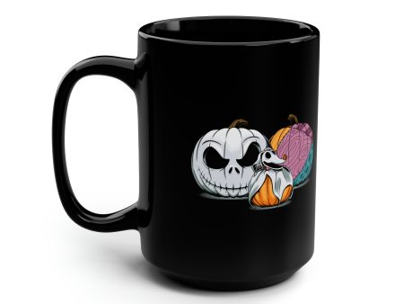 This Is Halloween Pumpkin Trio Black Mug, 15oz Online Hot Sale