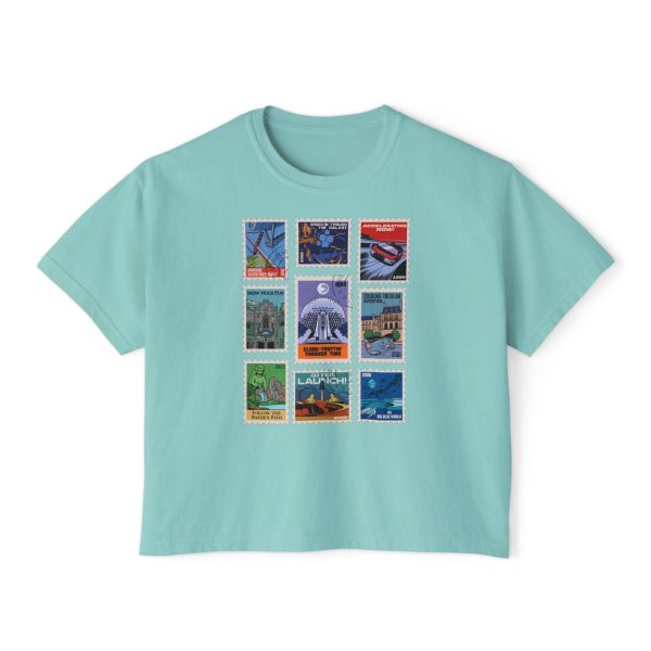 EPCOT Vintage Stamps - Women s Boxy Tee Online