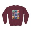 Hollywood Studios Vintage Stamps - Youth Crewneck Sweatshirt Online