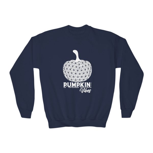 Pumpkin Vibes EPCOT Spaceship Earth Youth Crewneck Sweatshirt Sale