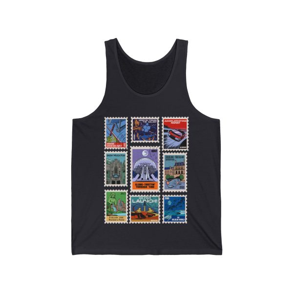 EPCOT Vintage Stamps - Adult Unisex Tank Top Supply