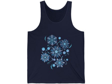 Merry Menagerie Snowflakes - Animal Kingdom Puppets - Adult Unisex Tank Top Supply