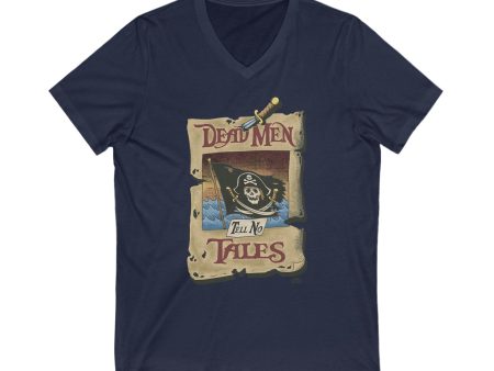 Dead Men Tell No Tales - Short Sleeve V-Neck Tee Shirt Discount