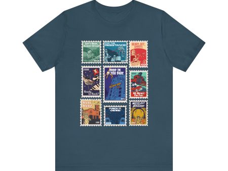 Hollywood Studios Vintage Stamps - Adult Tee Shirt Supply