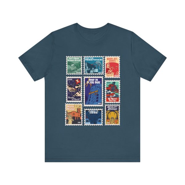 Hollywood Studios Vintage Stamps - Adult Tee Shirt Supply