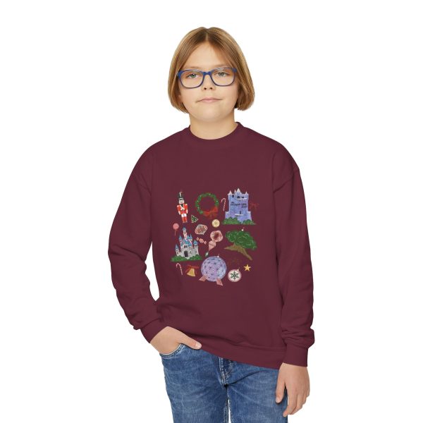 Park Icons Vintage Ornaments - Youth Crewneck Sweatshirt Hot on Sale