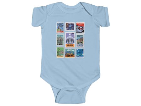 EPCOT Vintage Stamps - Baby Onesie on Sale