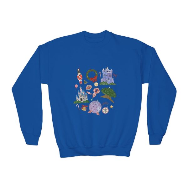 Park Icons Vintage Ornaments - Youth Crewneck Sweatshirt Hot on Sale