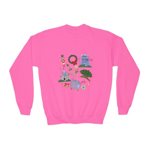 Park Icons Vintage Ornaments - Youth Crewneck Sweatshirt Hot on Sale