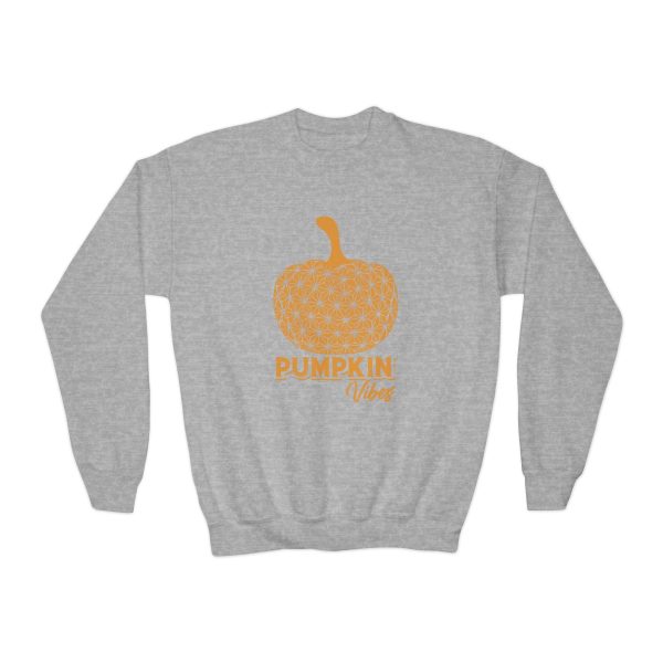 Pumpkin Vibes EPCOT Spaceship Earth Youth Crewneck Sweatshirt Sale