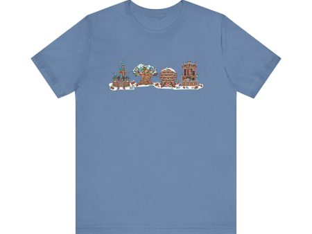 Gingerbread Park Icons - Adult Tee Shirt Sale