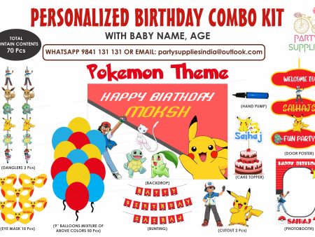 Pokemon Theme Exclusive Combo Kit Hot on Sale