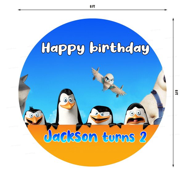 penguin Personalized Theme Backdrop Online Sale