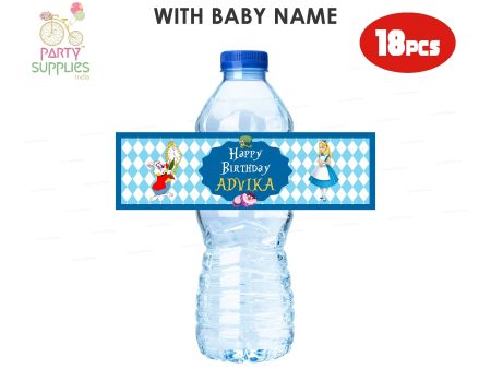 Alice in Wonderland Theme Water Bottle Sticker Online