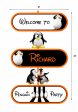 Penguin Theme Door Poster Supply