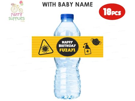 Quarantine Theme Water Bottle Sticker For Discount