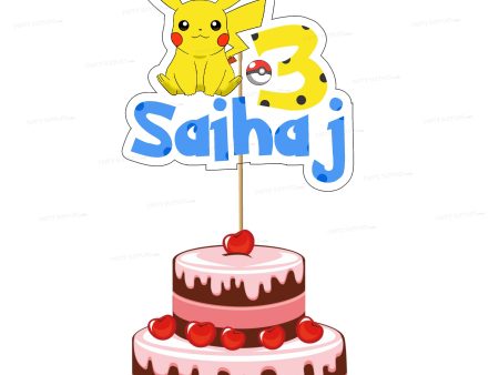 Pokemon  Personalized  Theme Cake Topper For Cheap