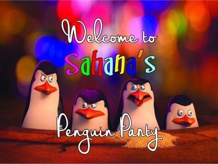 Penguin Theme  Welcome Board Online now