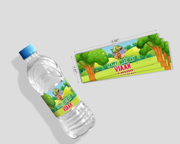 Jungle Theme Water Bottle Stickers For Discount