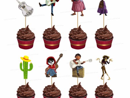 Coco Theme Cup Cake Topper Hot on Sale