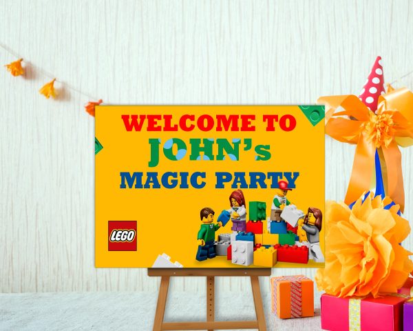 Lego Theme  Welcome Board Online