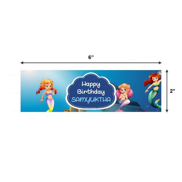 Mermaid Theme Water Bottle Sticker Online Sale