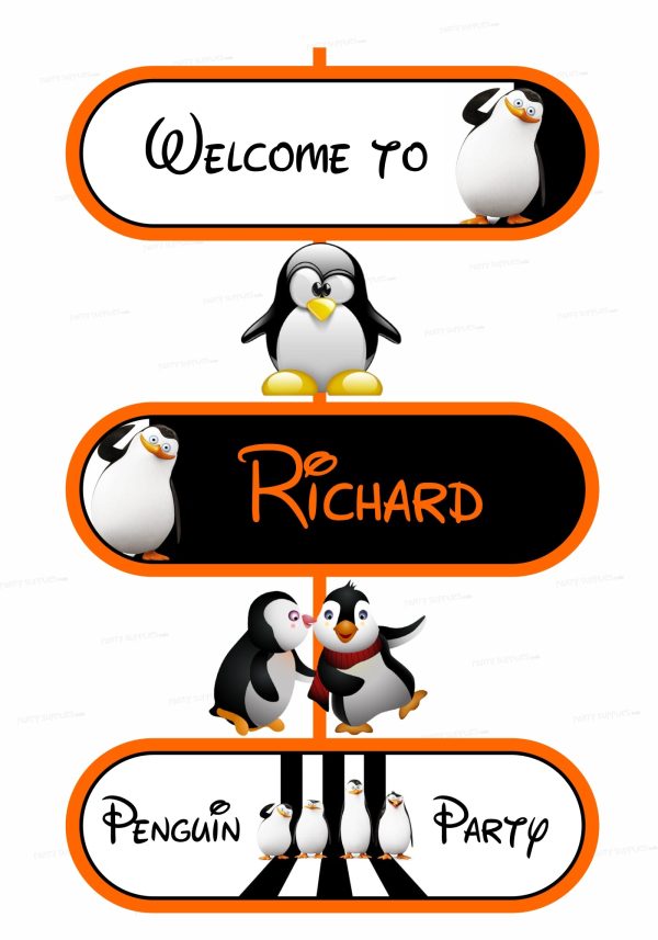 Penguin Theme Door Poster Supply