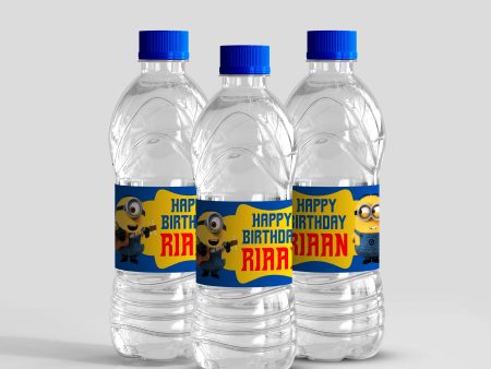 Minion Theme Water Bottle Sticker Supply