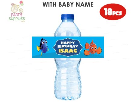 Nemo and Dory Theme Water Bottle Sticker Online Sale