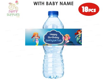 Mermaid Theme Water Bottle Sticker Online Sale