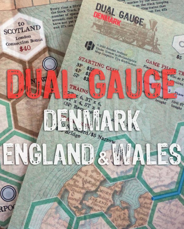 Dual Gauge: Denmark and England & Wales Maps Online now